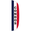 "CONDOS" 3' x 12' Stationary Message Flutter Flag